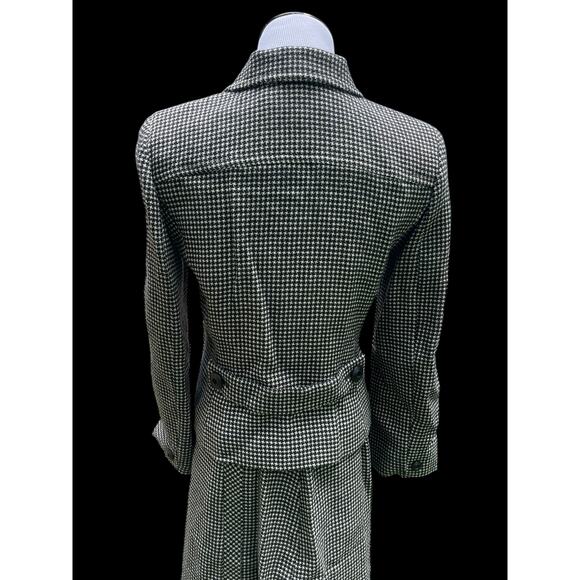 VTG Women's 2 Piece Skirt Suit Black & White Houndstooth 100% Wool Made In USA - Picture 5 of 16